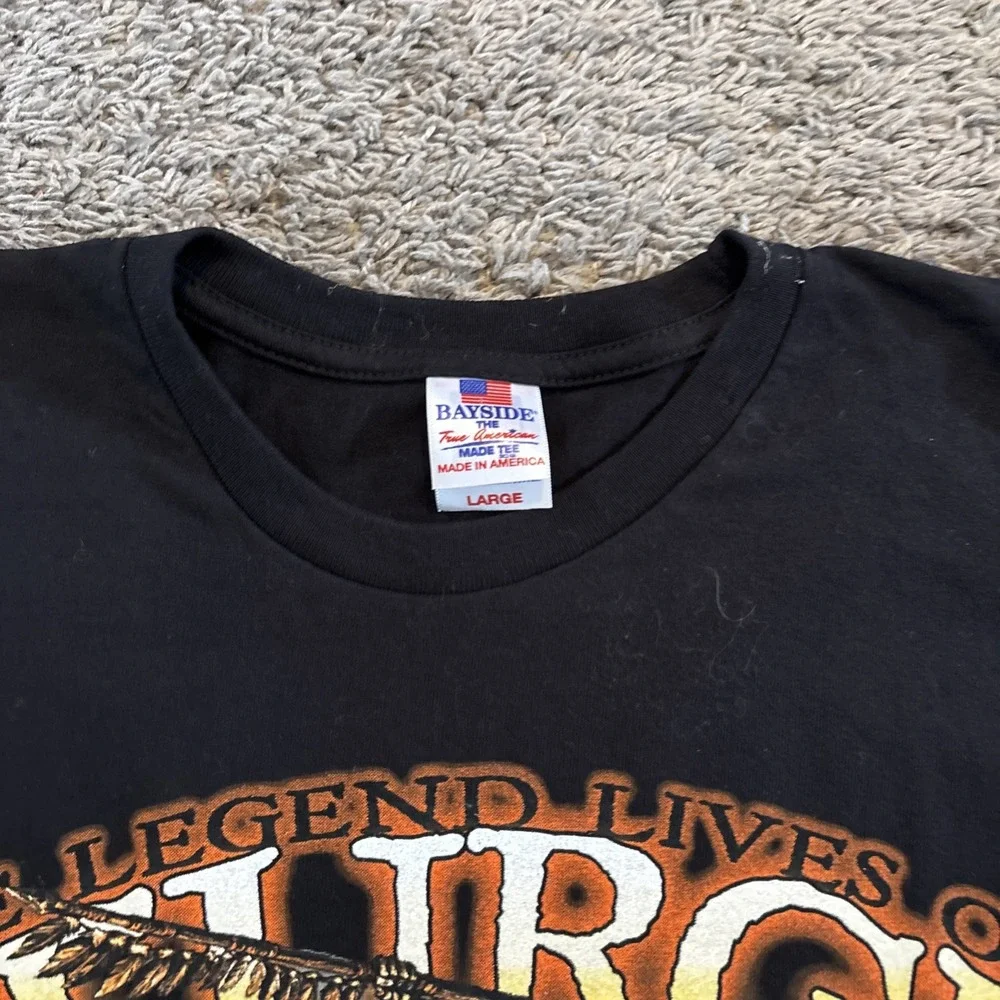 2016 STURGIS Mount Rushmore Double Sided Motor Cycle Rally Large Tee Shirt T - Picture 3 of 5